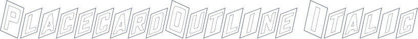 PlacecardOutline Italic