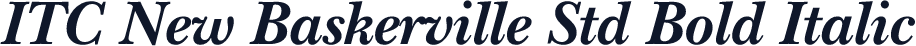 ITC New Baskerville Std Bold Italic