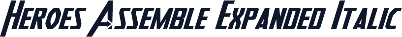 Heroes Assemble Expanded Italic