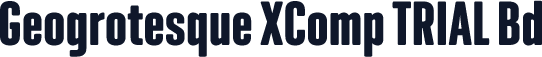 Geogrotesque XComp TRIAL Bd