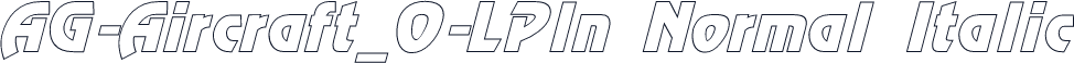 AG-Aircraft_O-LPln Normal Italic