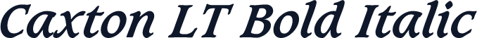 Caxton LT Bold Italic