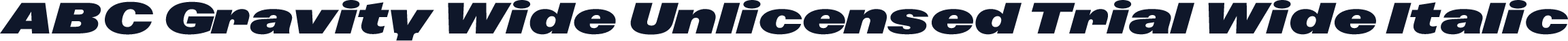 ABC Gravity Wide Unlicensed Trial Wide Italic