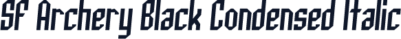 SF Archery Black Condensed Italic