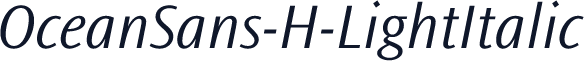 OceanSans-H-LightItalic