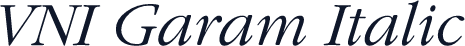 VNI Garam Italic