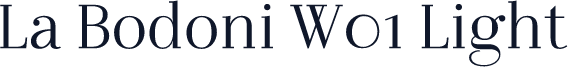 La Bodoni W01 Light