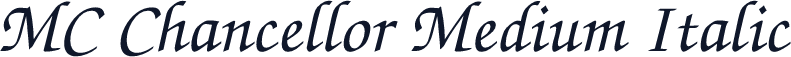 MC Chancellor Medium Italic