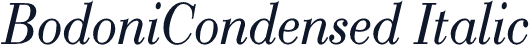 BodoniCondensed Italic
