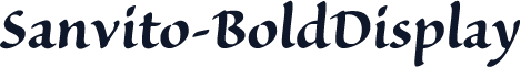 Sanvito-BoldDisplay
