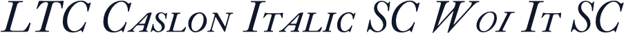 LTC Caslon Italic SC W01 It SC