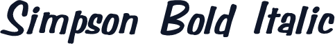 Simpson Bold Italic