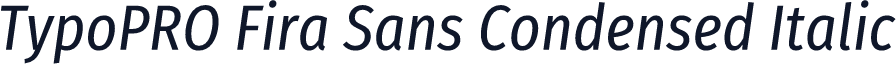 TypoPRO Fira Sans Condensed Italic