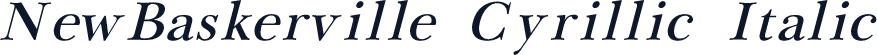NewBaskerville Cyrillic Italic