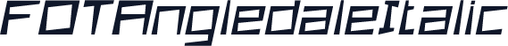 FOTAngledaleItalic
