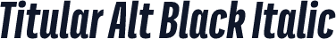 Titular Alt Black Italic