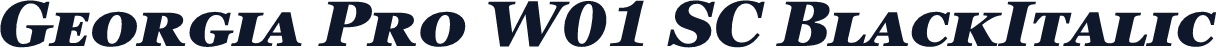 Georgia Pro W01 SC BlackItalic