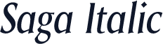Saga Italic
