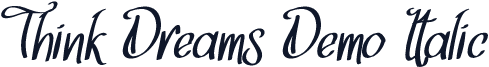 Think Dreams Demo Italic