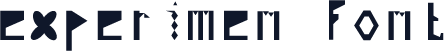 experimen font