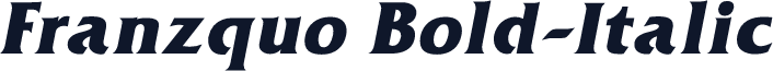 Franzquo Bold-Italic