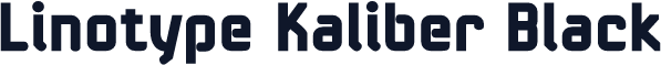 Linotype Kaliber Black