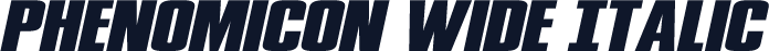 Phenomicon Wide Italic
