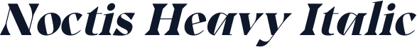 Noctis Heavy Italic