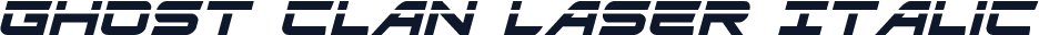 Ghost Clan Laser Italic