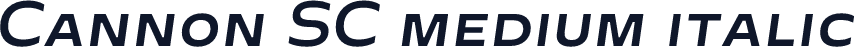 Cannon SC medium italic