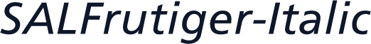 SALFrutiger-Italic