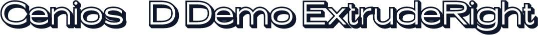 Cenios 3D Demo ExtrudeRight