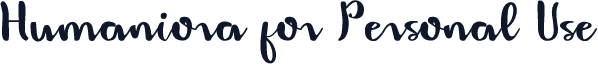 Humaniora for Personal Use