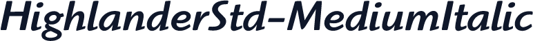 HighlanderStd-MediumItalic