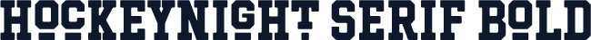 Hockeynight Serif Bold