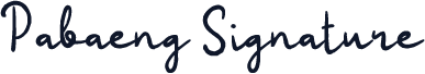 Pabaeng Signature