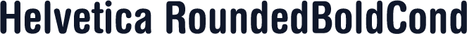 Helvetica RoundedBoldCond