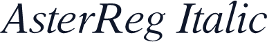 AsterReg Italic