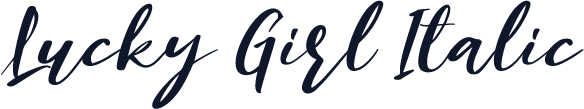 Lucky Girl Italic