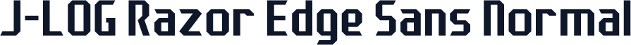 J-LOG Razor Edge Sans Normal