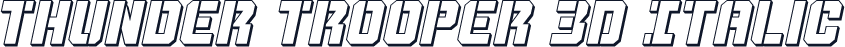 Thunder Trooper 3D Italic