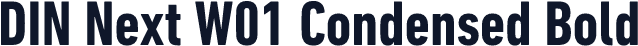 DIN Next W01 Condensed Bold
