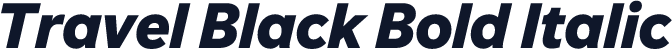 Travel Black Bold Italic