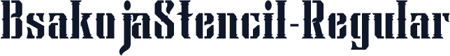 BsakojaStencil-Regular