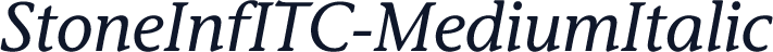 StoneInfITC-MediumItalic