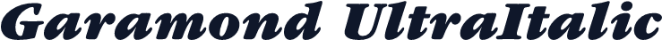 Garamond UltraItalic