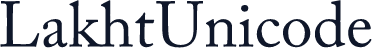 Lakht Unicode