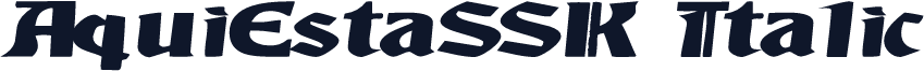 AquiEstaSSK Italic