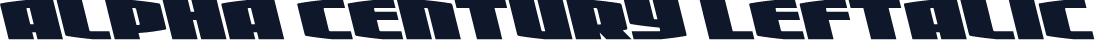Alpha Century Leftalic