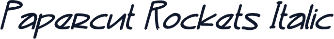 Papercut Rockets Italic